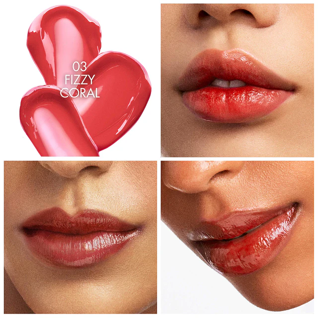 Rose Dew Lip Bite 24H Hydrating Glossy Lip Tint with Hyaluronic Acid