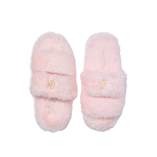 Luxe Plush Double Strap Slippers
