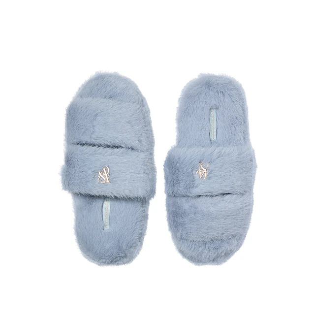 Luxe Plush Double Strap Slippers