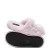 Faux Fur Closed Toe Slippers