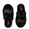 Faux Fur Closed Toe Slippers