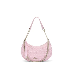 Crescent Ruched Shoulder Bag