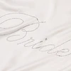 Bride Embellished Satin Short Robe