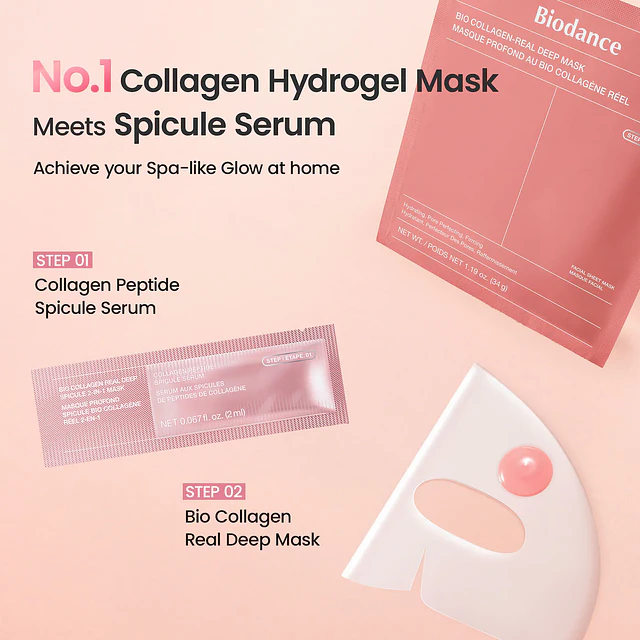 Biodance Bio Collagen Real Deep Spicule 2 Step Mask 