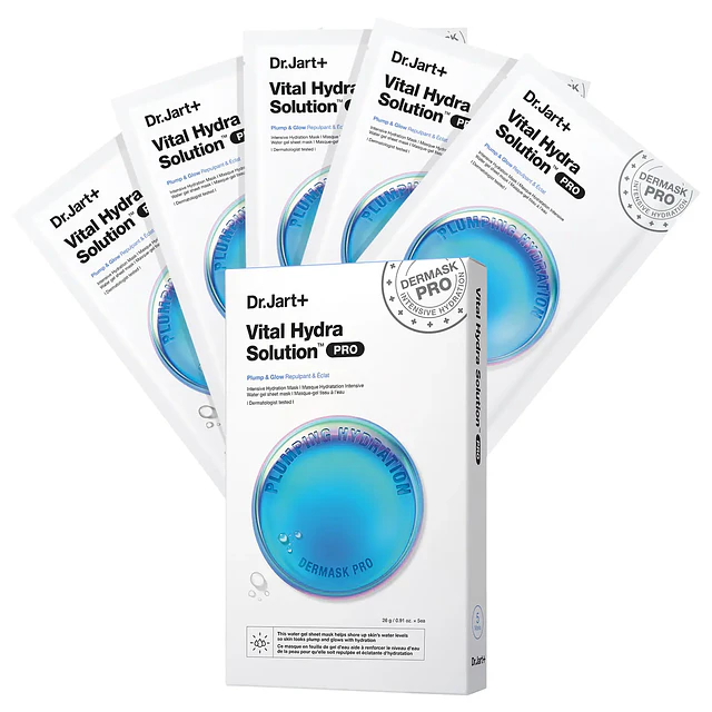 Vital Hydra Solution™ PRO Glow Face Mask with Hyaluronic Acid 5-Pack Value Set