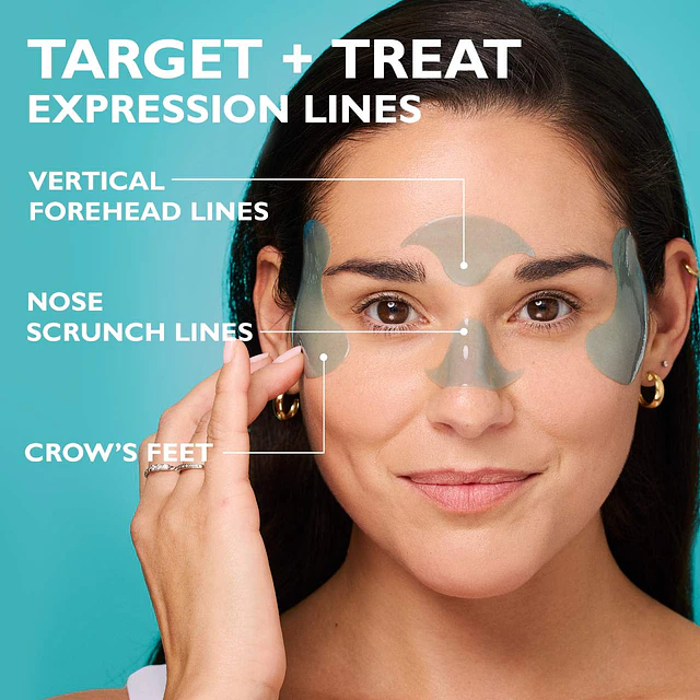 Peptide Skinjection™ Hydra-Gel Face and Eye Mask Patches for Expression Lines