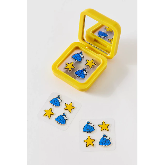 Hydro-Star Pimple Patches + Compact Snoopy Blue Puffer