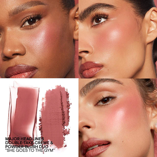 Major Headlines Double-Take Crème & Powder Blush Duo She Goes To The Gym 