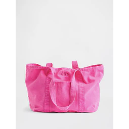 Gap Logo Tote Bag Neon Pink Glow