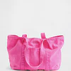 Gap Logo Tote Bag Neon Pink Glow
