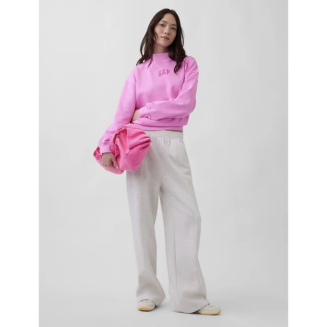 Gap Logo Tote Bag Neon Pink Glow