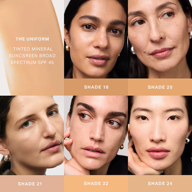 The Uniform™ Tinted Mineral Sunscreen Broad Spectrum SPF 45