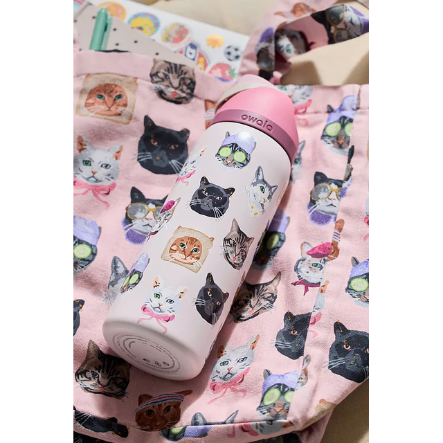 Cat Collage FreeSip 32 oz Water Bottle