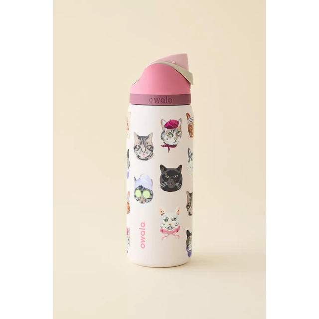 Cat Collage FreeSip 32 oz Water Bottle