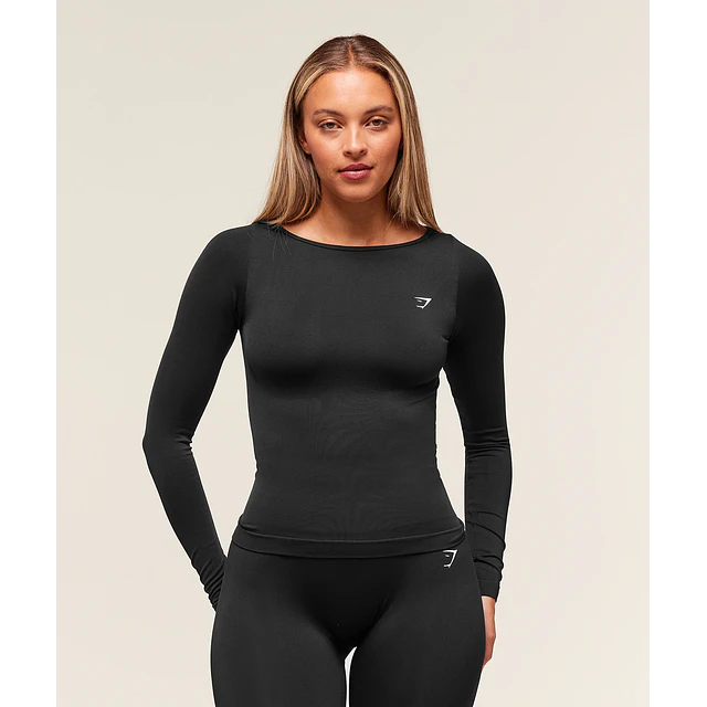 EVERYDAY SEAMLESS WIDE NECK LONG SLEEVE TOP