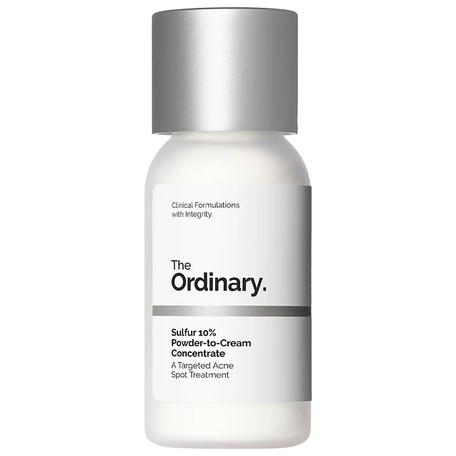 Sulfur 10% Powder-to-Cream Concentrate Acne Spot Treatment