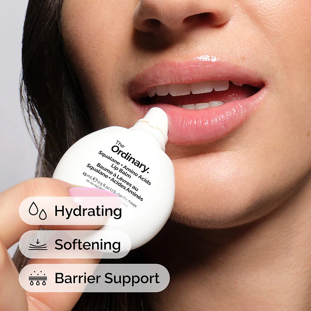 Squalane + Amino Acids Hydrating Lip Balm, for Lips, Elbows, and Cuticles