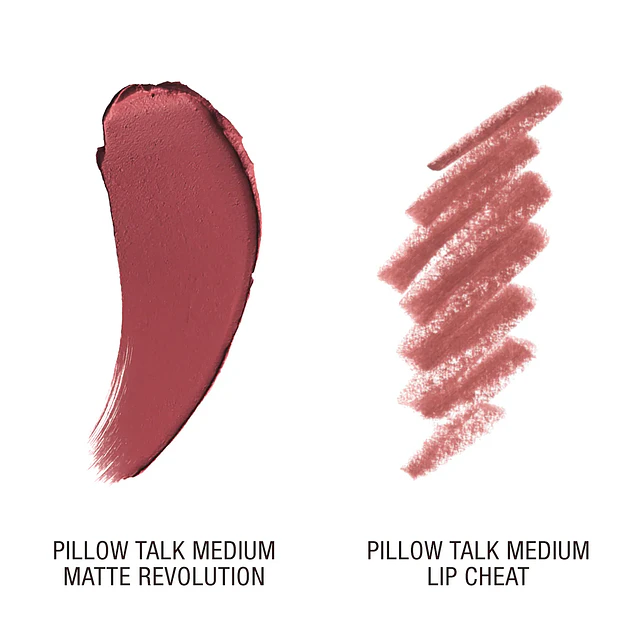 Mini Pillow Talk Medium Lipstick & Liner Set 