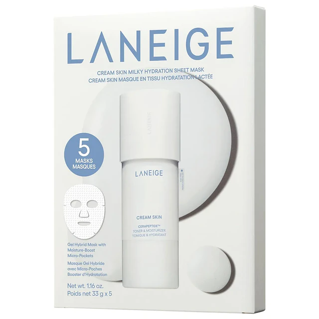 Cream Skin Milky Hydration Sheet Mask with Ceramides & Peptides