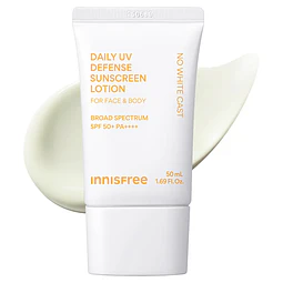Daily UV Invisible Korean Sunscreen Lotion SPF 50+ PA++++ for Face & Body