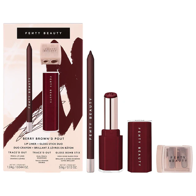 Berry Brown'd Pout Lip Liner + Gloss Stick Duo