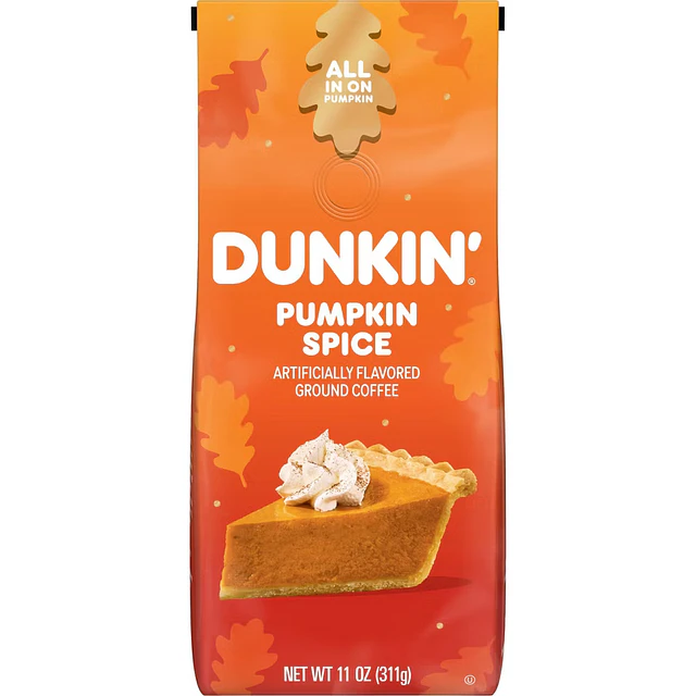 Dunkin' Pumpkin Spice Flavored Medium Roast Ground Coffee