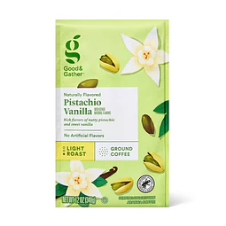 Naturally Flavored Pistachio Vanilla Light Roast Ground Coffee 