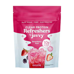 Javvy Strawberry Acai Clear Protein Refreshers 