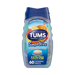 TUMS Extra Strength Smoothies Assorted Fruit Antacid Chewable Tablets