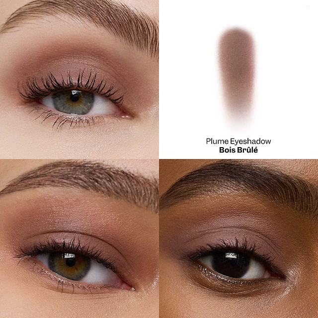 PLUME EYESHADOW Feather Matte Veil + Feather Shimmer Veil Bois Brûlé 