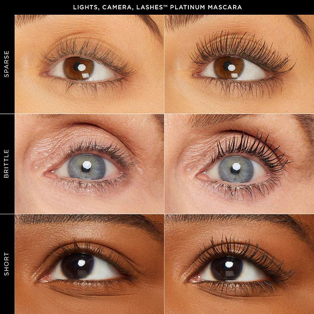 lights, camera, lashes™ 4-in-1 volumizing & conditioning platinum mascara