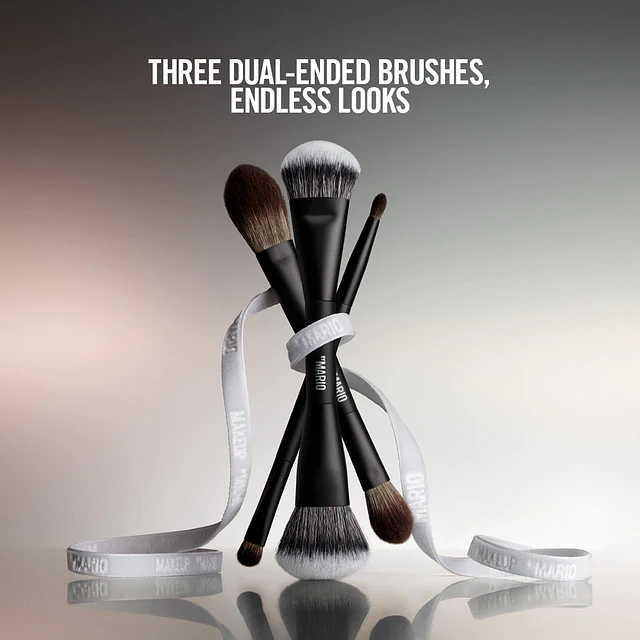 Mario's Face and Eye Trio Cosmetic Brush Set