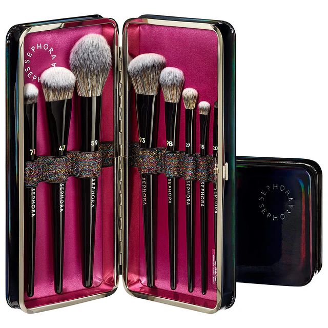 8 Piece PRO Face & Eye Brush Set