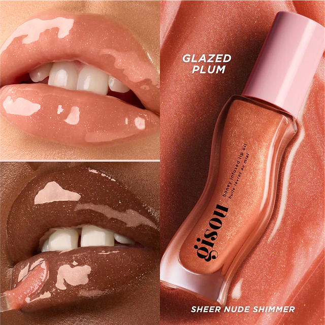 Honey Infused Hydrating Lip Oil Glazed Plum 