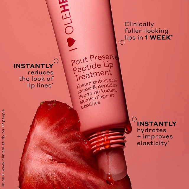Pout Preserve Hydrating Peptide Lip Treatment Strawberry Sorbet 