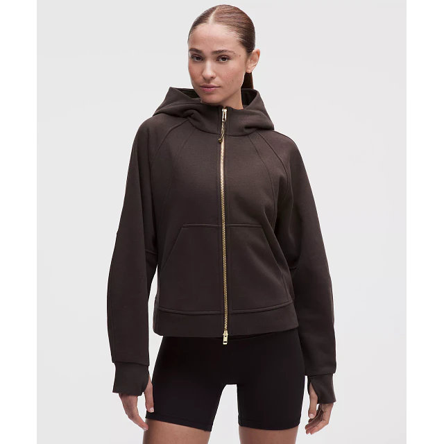  Scuba Evolve Oversized Full-Zip Hoodie  Mahogany Muse/Gold