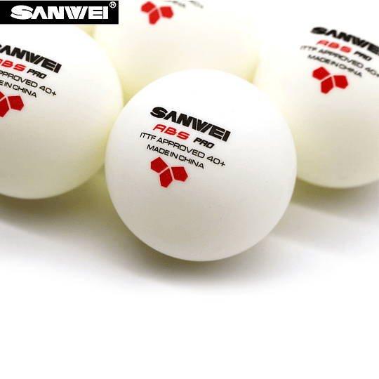 Pelota de tenis de mesa de 3 estrellas ITTF 40+ SANWEI - Image 2