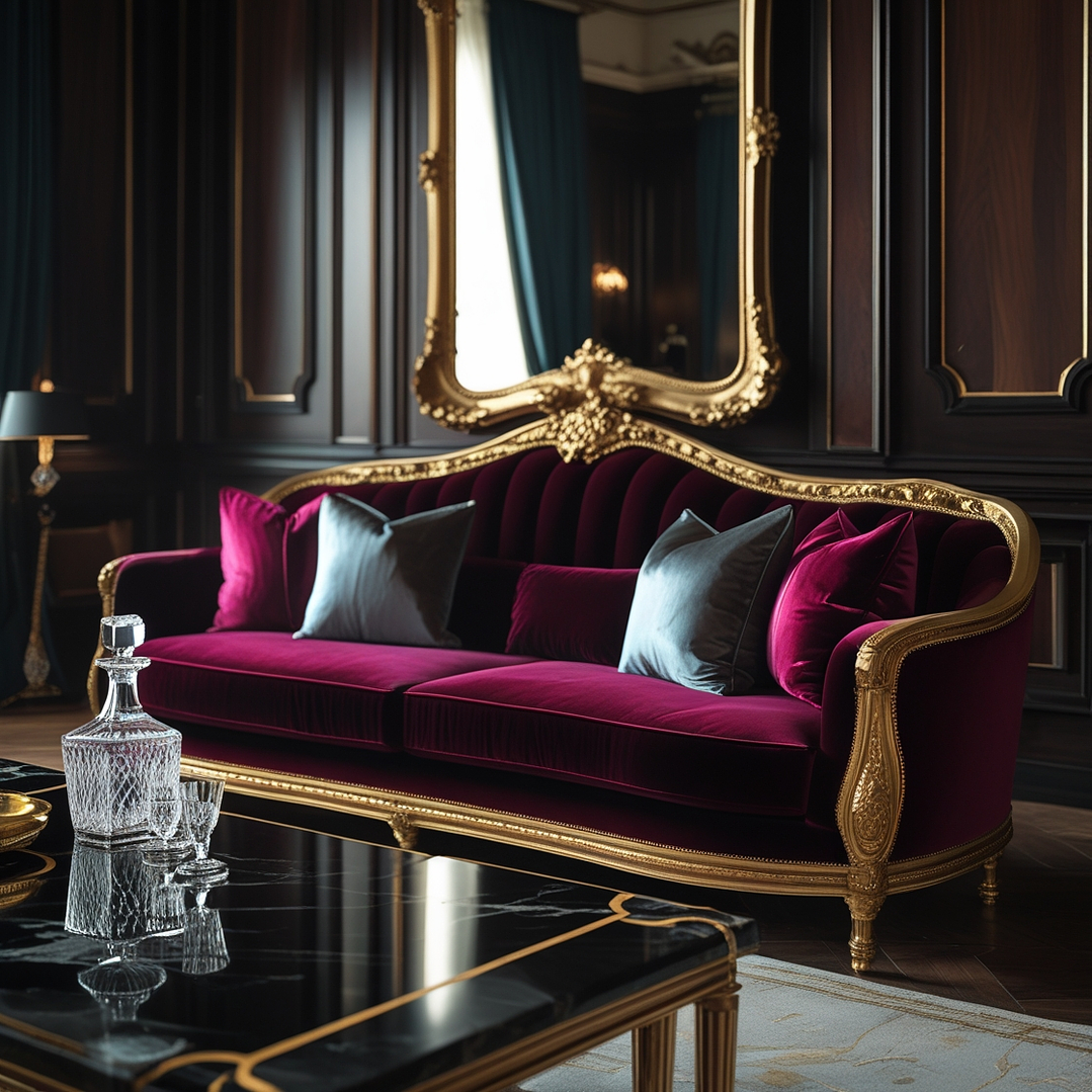 Imperial Velvet Sofa – Limited Edition 1