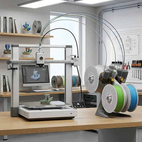 Impresora 3D FDM Bambu Lab A2L Combo AMS Lite