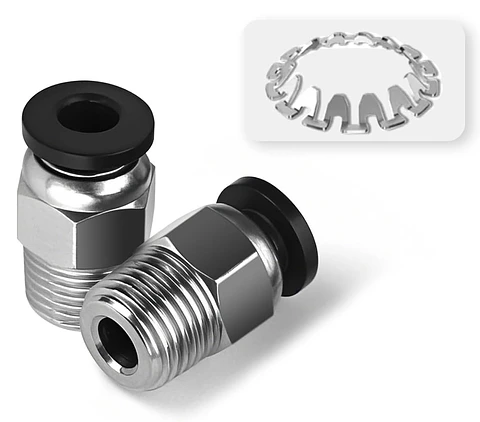 Conector neumático PC4-M10 para tubo de PTFE