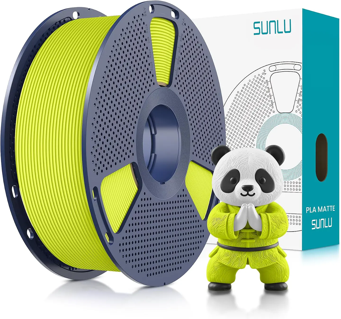 Filamento PLA Matte SUNLU 1.75mm 1kg 4