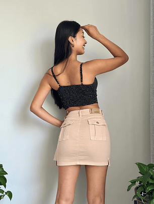 Mini Falda - Beige
