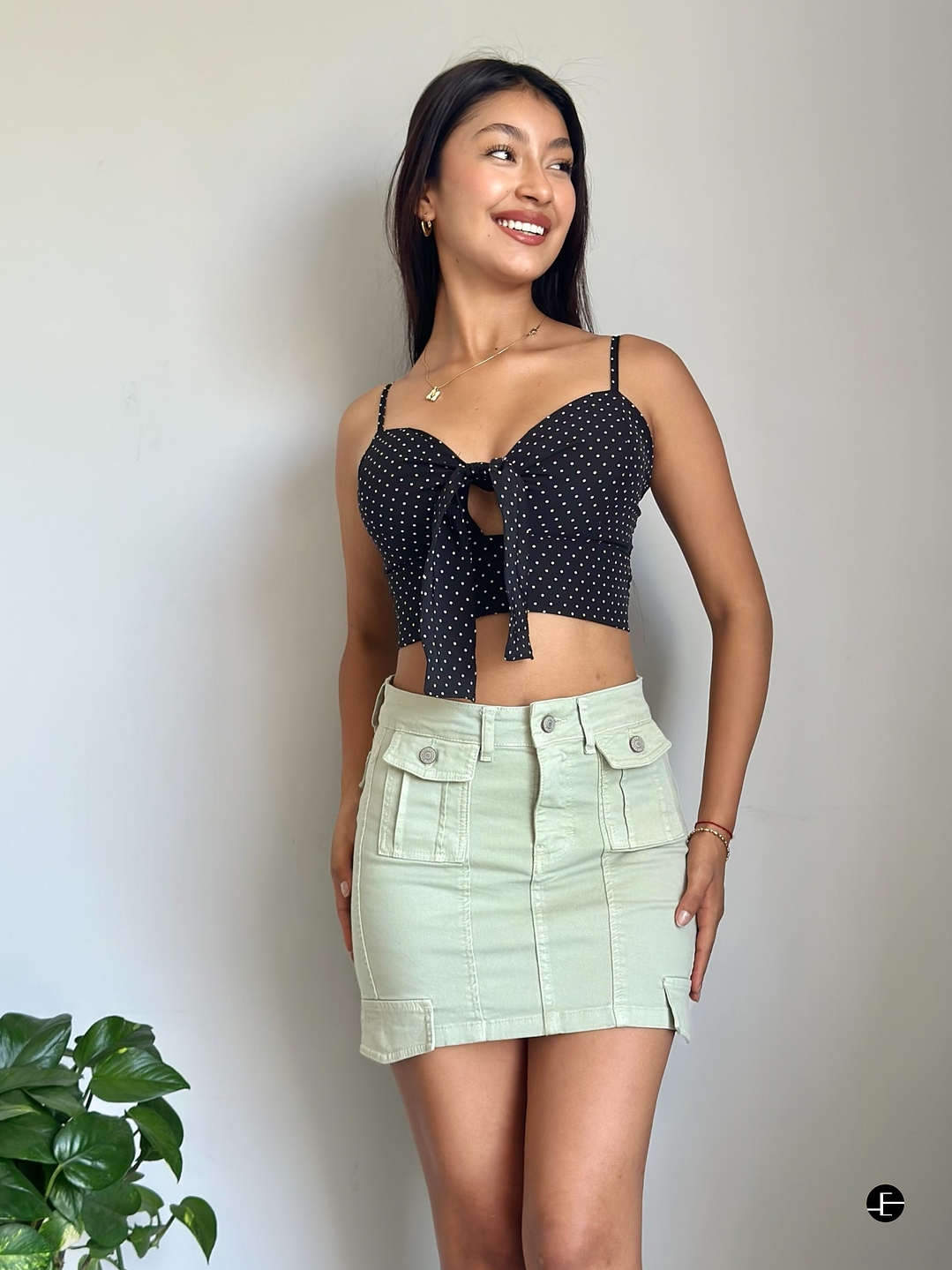 Mini Falda - Verde Pastel  1