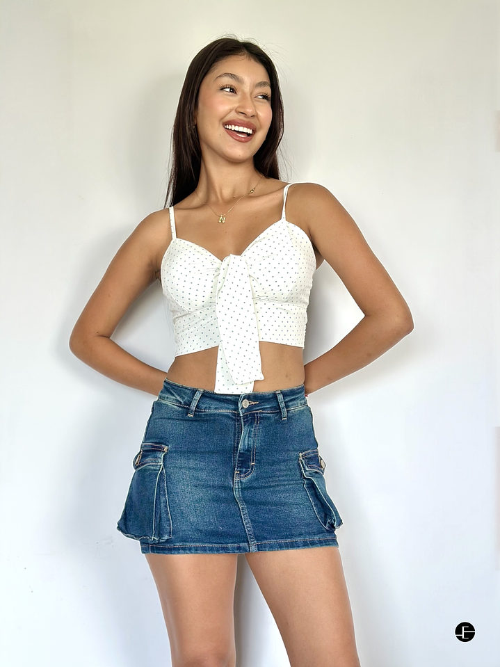 Falda Short Cargo 2 piezas - Verdoso 1