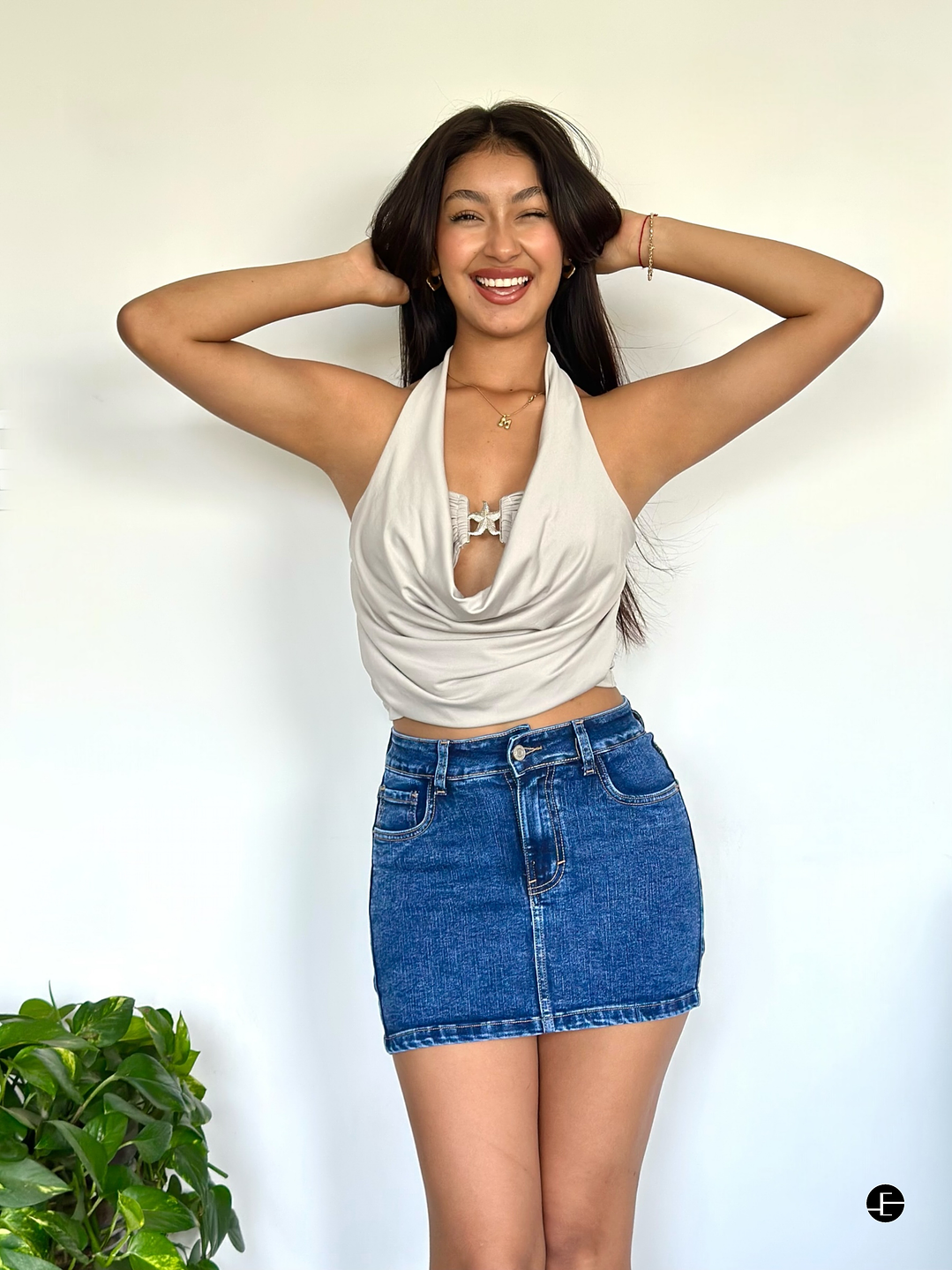 Falda Short Clásica 2 piezas - Azul 1