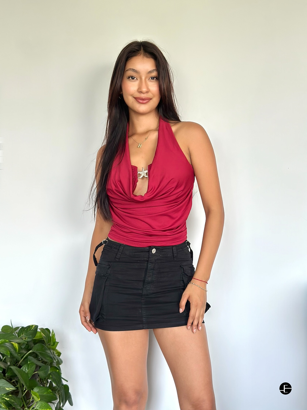 Falda Short Con Regulador 2 piezas - Negro 2