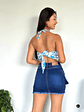 Falda Short Con Estrella 2 piezas - Azul - Miniatura 2