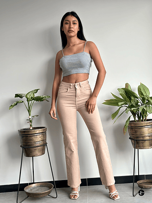 Pantalón Baggy - Beige 