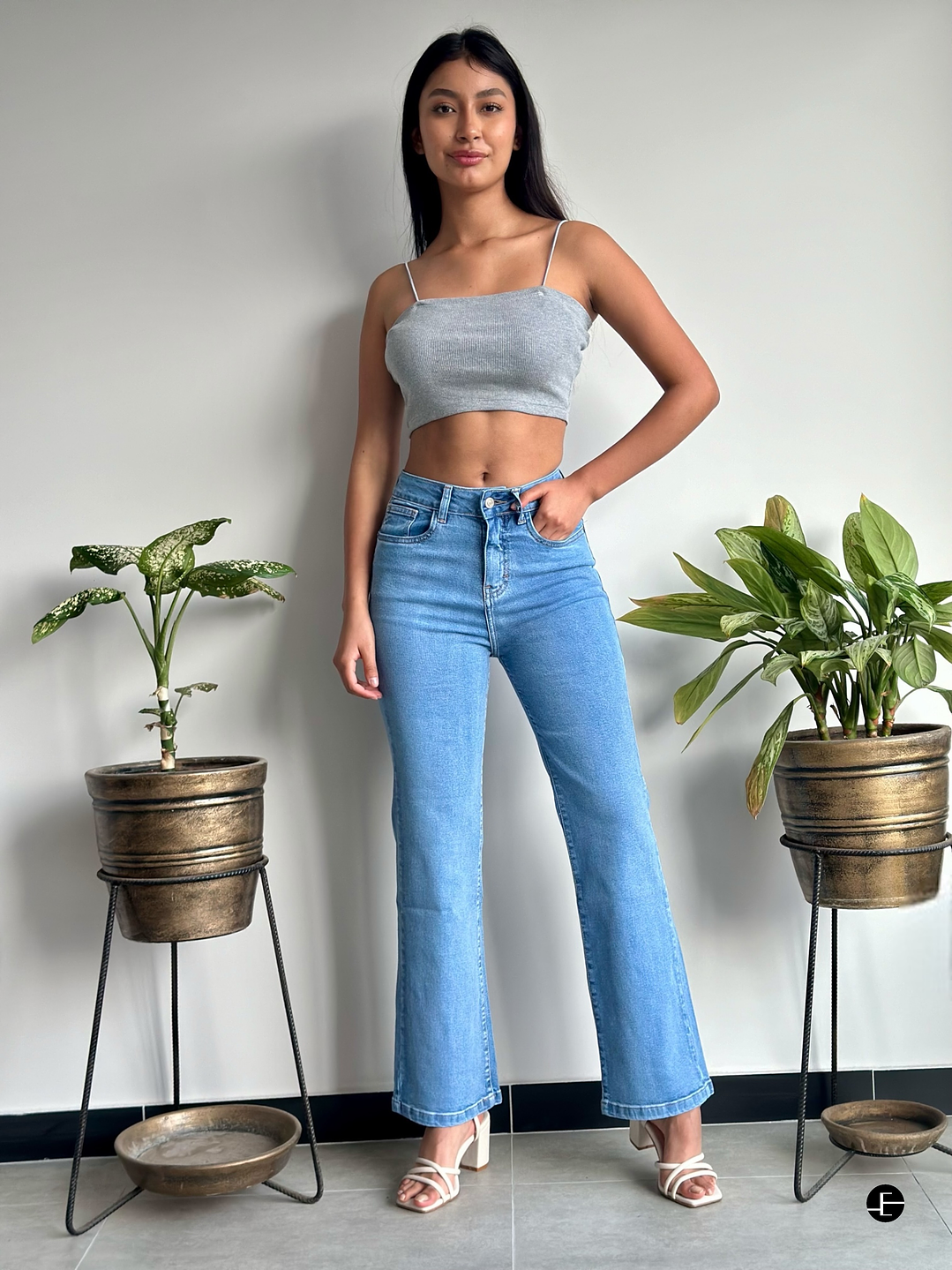 Pantalón Baggy - Celeste 1