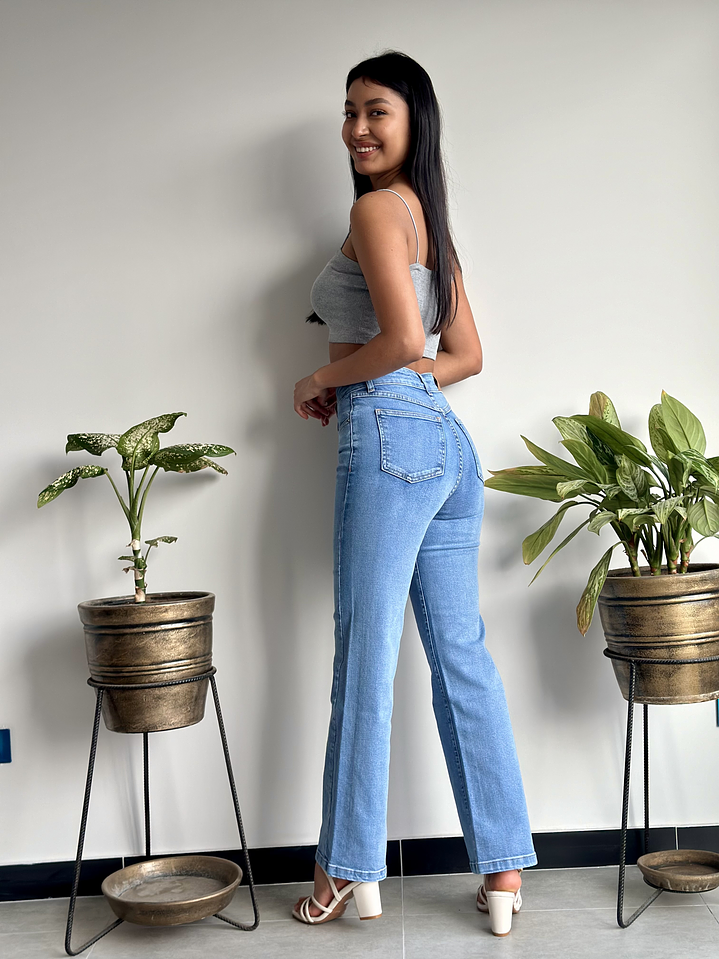 Pantalón Baggy - Celeste 2